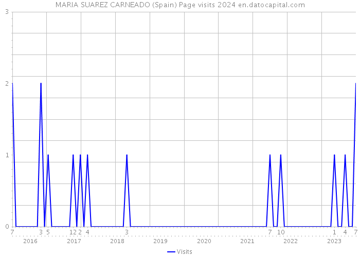 MARIA SUAREZ CARNEADO (Spain) Page visits 2024 