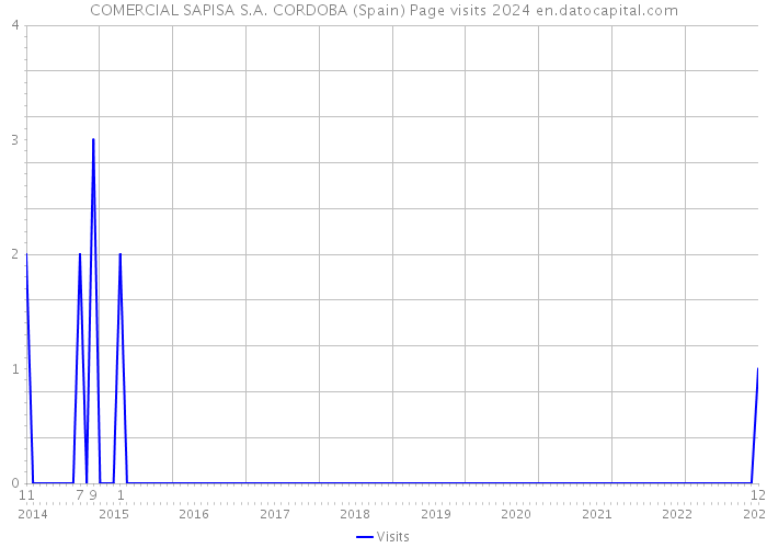 COMERCIAL SAPISA S.A. CORDOBA (Spain) Page visits 2024 