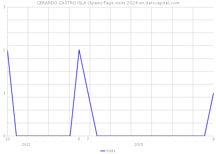 GERARDO CASTRO ISLA (Spain) Page visits 2024 