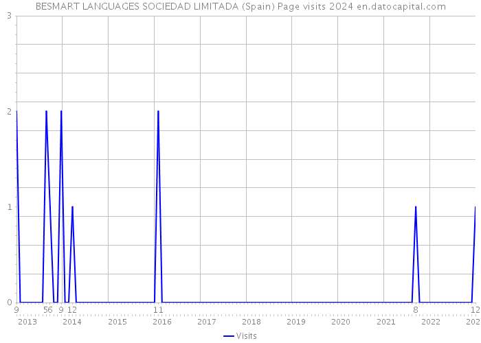 BESMART LANGUAGES SOCIEDAD LIMITADA (Spain) Page visits 2024 