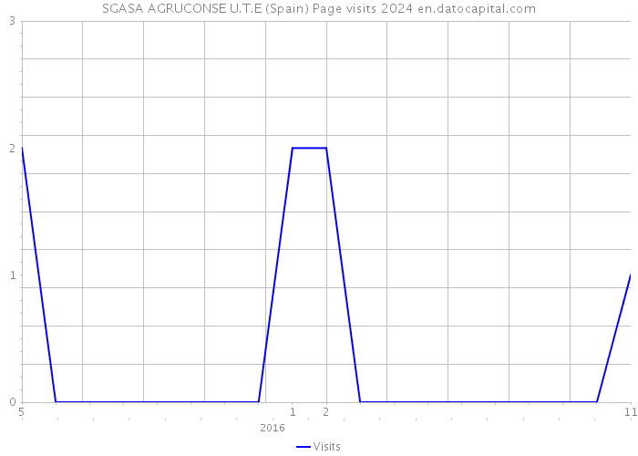 SGASA AGRUCONSE U.T.E (Spain) Page visits 2024 