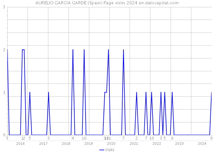 AURELIO GARCIA GARDE (Spain) Page visits 2024 