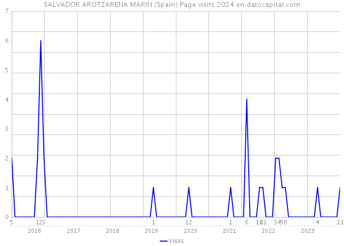 SALVADOR AROTZARENA MARIN (Spain) Page visits 2024 