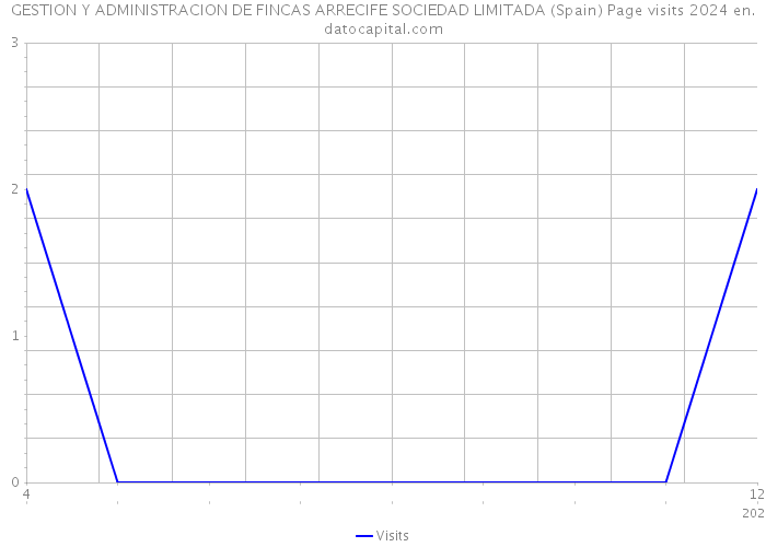 GESTION Y ADMINISTRACION DE FINCAS ARRECIFE SOCIEDAD LIMITADA (Spain) Page visits 2024 