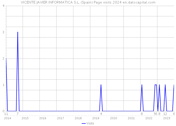 VICENTE JAVIER INFORMATICA S.L. (Spain) Page visits 2024 