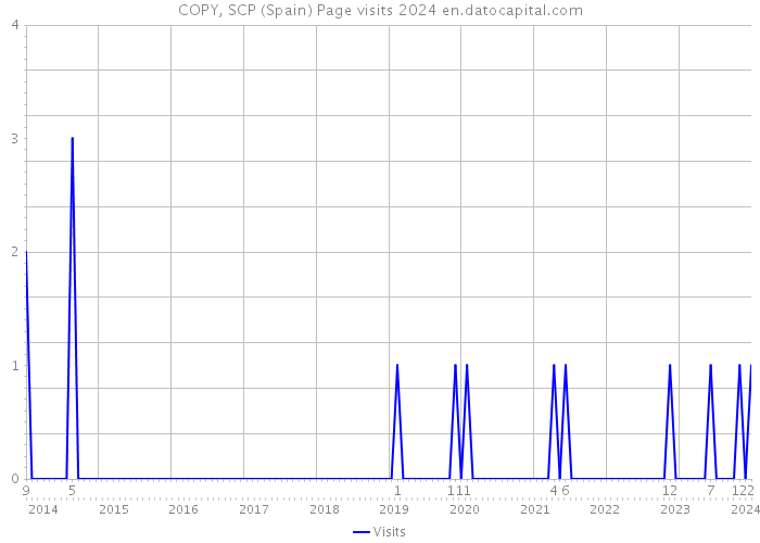 COPY, SCP (Spain) Page visits 2024 