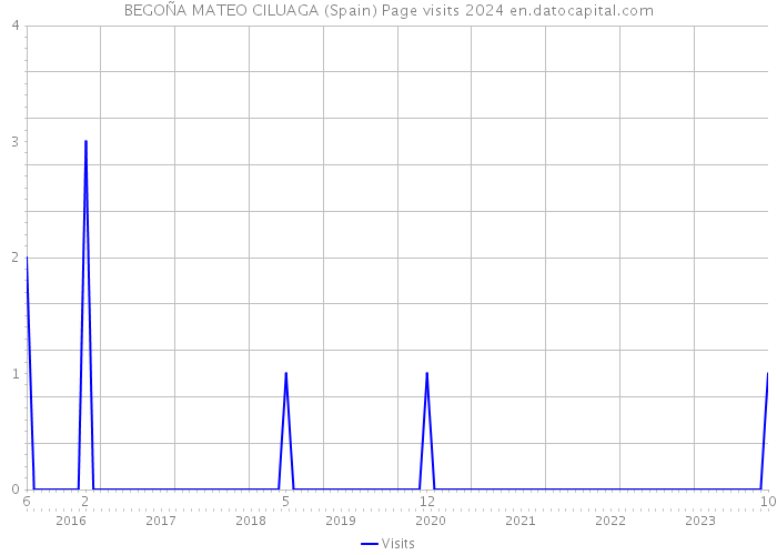 BEGOÑA MATEO CILUAGA (Spain) Page visits 2024 