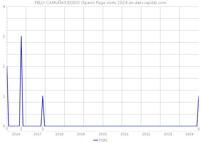 FELIX CAMUÑAS EGIDO (Spain) Page visits 2024 