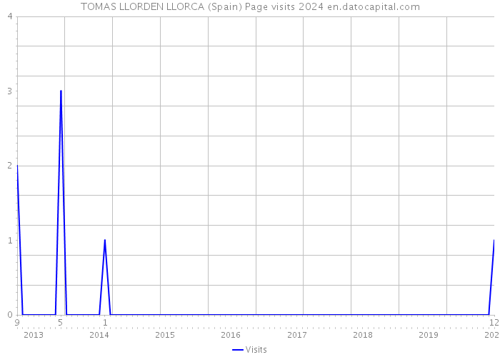 TOMAS LLORDEN LLORCA (Spain) Page visits 2024 