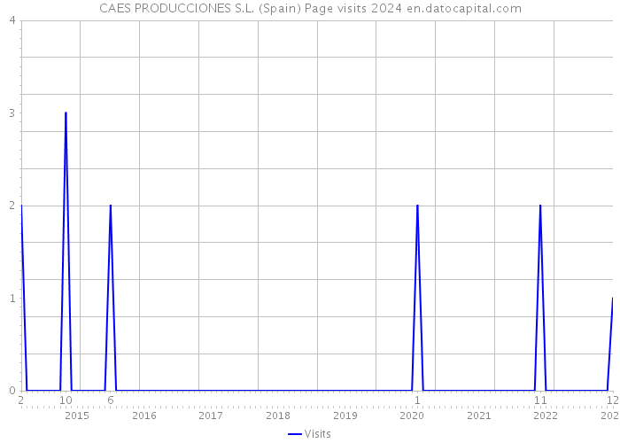 CAES PRODUCCIONES S.L. (Spain) Page visits 2024 