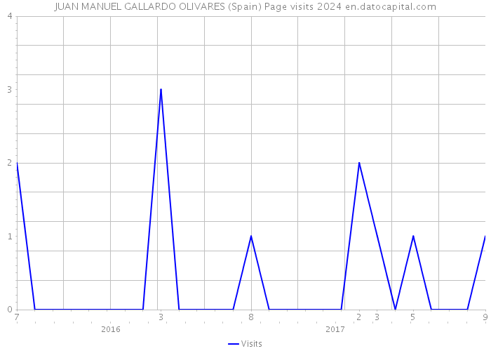 JUAN MANUEL GALLARDO OLIVARES (Spain) Page visits 2024 