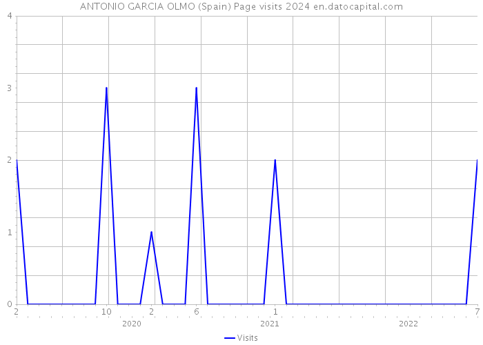 ANTONIO GARCIA OLMO (Spain) Page visits 2024 