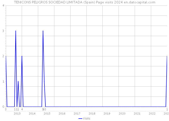TENICONS PELIGROS SOCIEDAD LIMITADA (Spain) Page visits 2024 