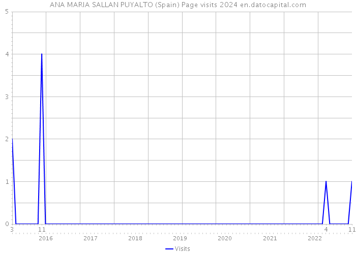 ANA MARIA SALLAN PUYALTO (Spain) Page visits 2024 