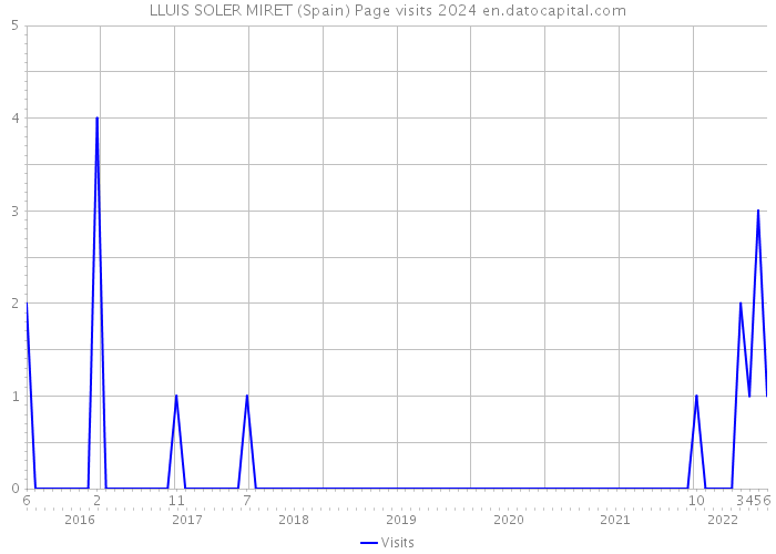 LLUIS SOLER MIRET (Spain) Page visits 2024 