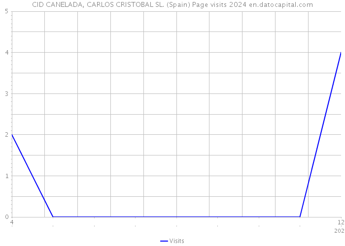 CID CANELADA, CARLOS CRISTOBAL SL. (Spain) Page visits 2024 