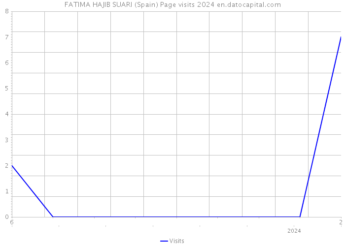 FATIMA HAJIB SUARI (Spain) Page visits 2024 