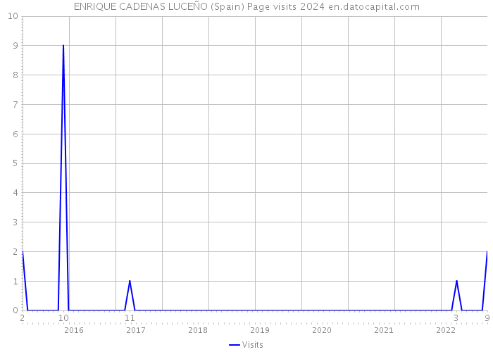 ENRIQUE CADENAS LUCEÑO (Spain) Page visits 2024 