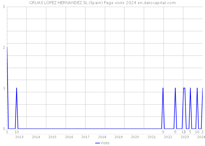 GRUAS LOPEZ HERNANDEZ SL (Spain) Page visits 2024 