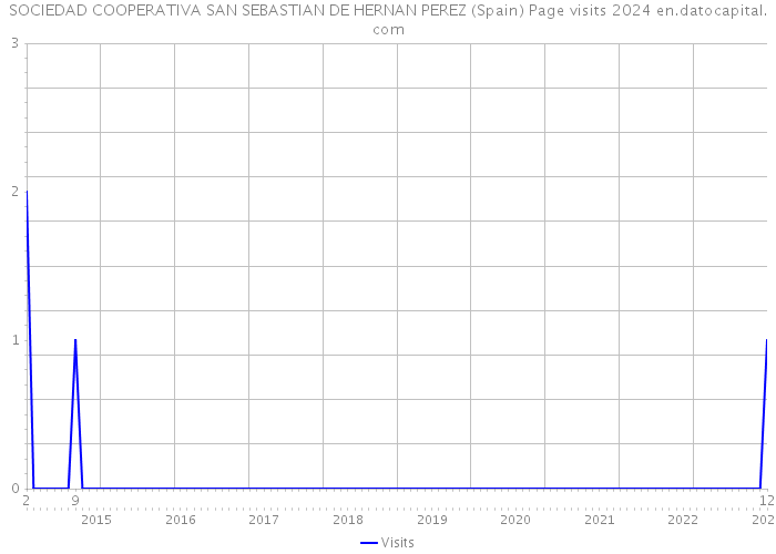 SOCIEDAD COOPERATIVA SAN SEBASTIAN DE HERNAN PEREZ (Spain) Page visits 2024 