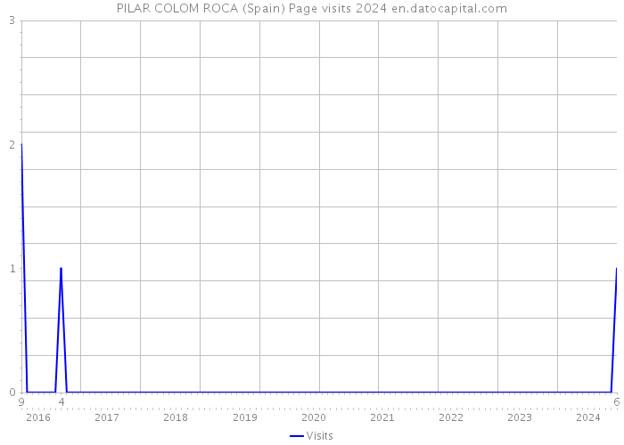 PILAR COLOM ROCA (Spain) Page visits 2024 