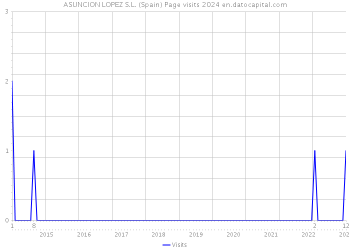 ASUNCION LOPEZ S.L. (Spain) Page visits 2024 