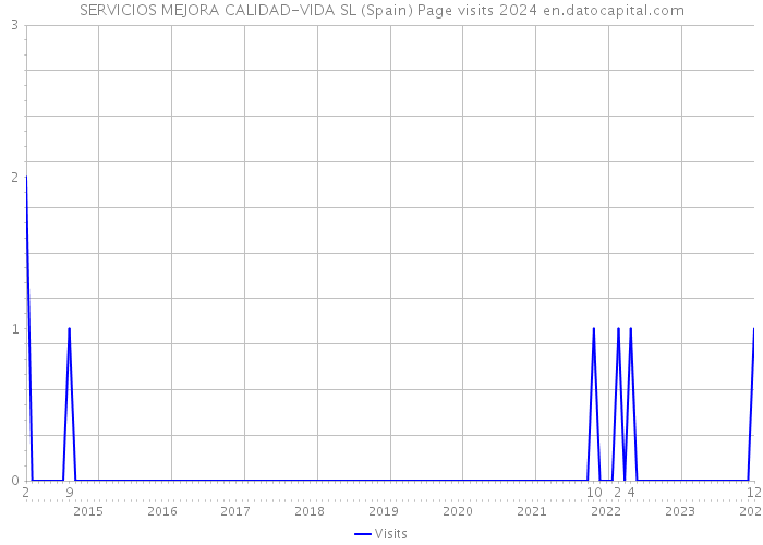 SERVICIOS MEJORA CALIDAD-VIDA SL (Spain) Page visits 2024 
