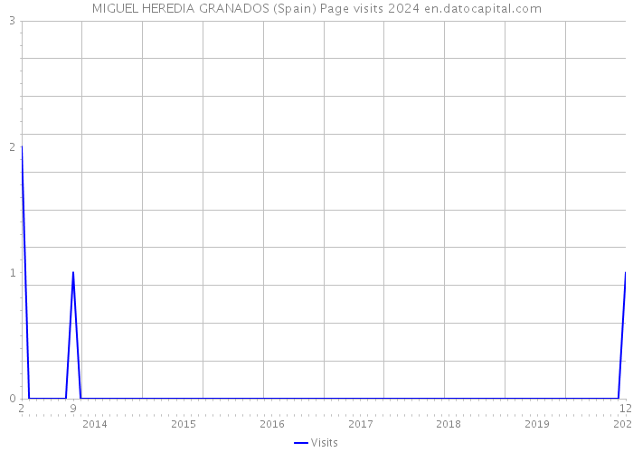 MIGUEL HEREDIA GRANADOS (Spain) Page visits 2024 