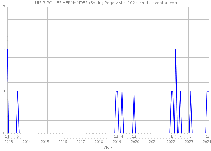 LUIS RIPOLLES HERNANDEZ (Spain) Page visits 2024 