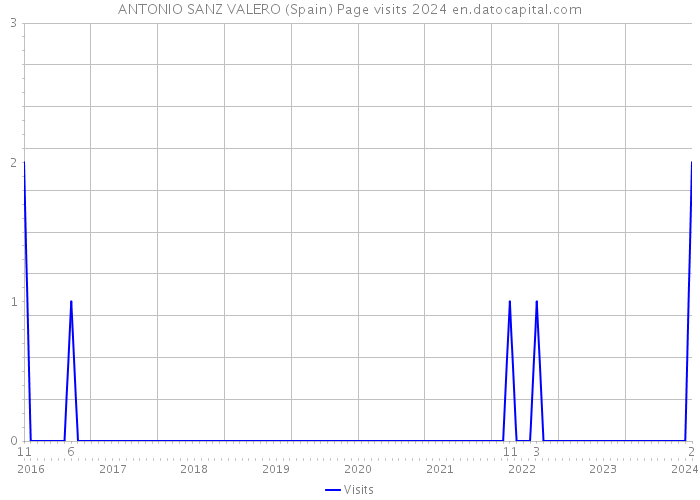 ANTONIO SANZ VALERO (Spain) Page visits 2024 