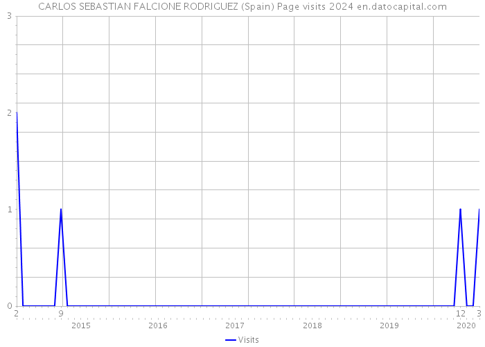 CARLOS SEBASTIAN FALCIONE RODRIGUEZ (Spain) Page visits 2024 