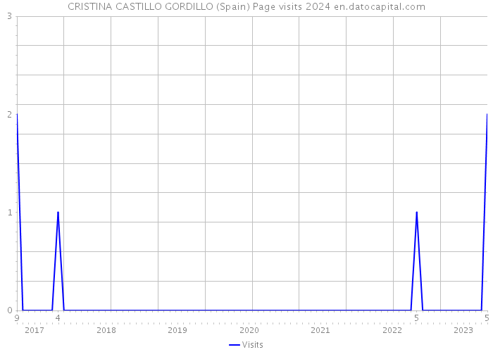 CRISTINA CASTILLO GORDILLO (Spain) Page visits 2024 