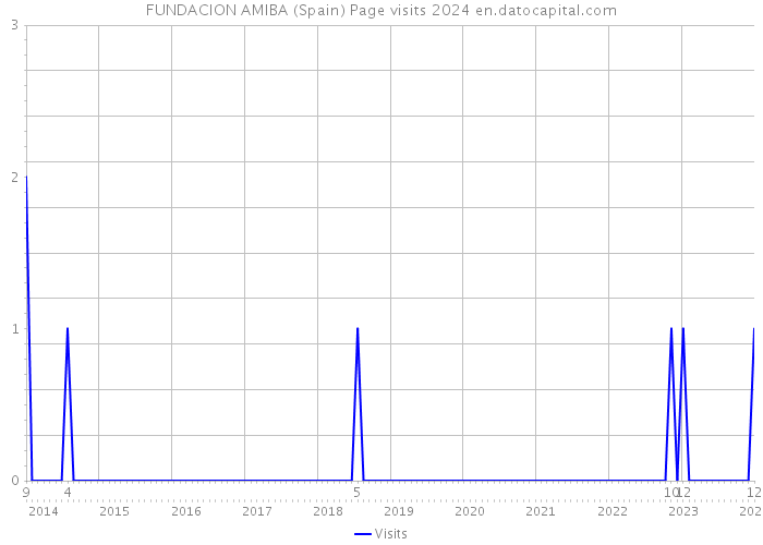 FUNDACION AMIBA (Spain) Page visits 2024 