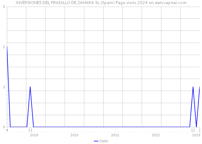 INVERSIONES DEL PRADILLO DE ZAHARA SL (Spain) Page visits 2024 