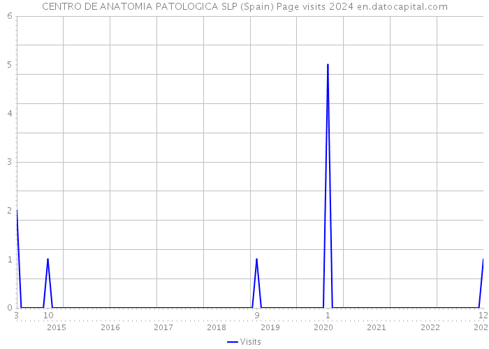 CENTRO DE ANATOMIA PATOLOGICA SLP (Spain) Page visits 2024 