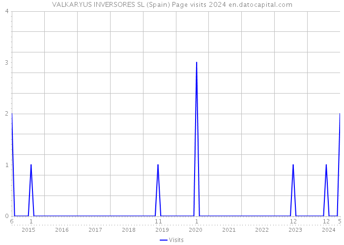 VALKARYUS INVERSORES SL (Spain) Page visits 2024 