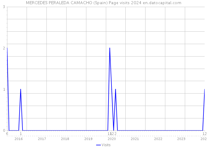 MERCEDES PERALEDA CAMACHO (Spain) Page visits 2024 