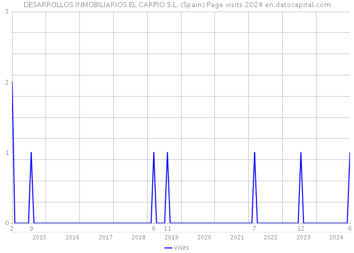 DESARROLLOS INMOBILIARIOS EL CARPIO S.L. (Spain) Page visits 2024 