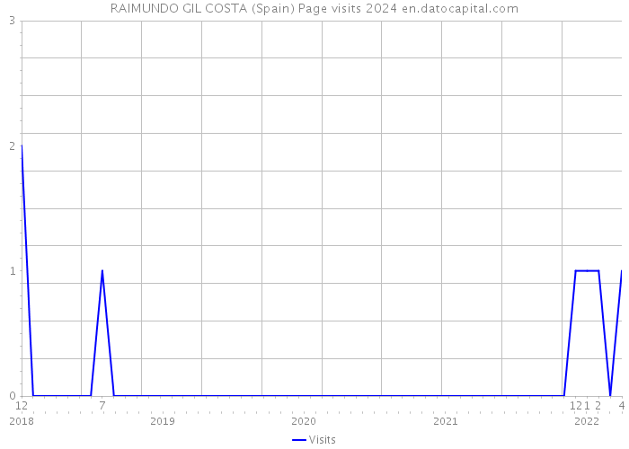 RAIMUNDO GIL COSTA (Spain) Page visits 2024 