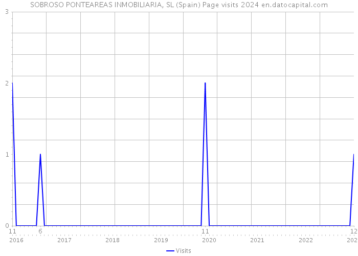SOBROSO PONTEAREAS INMOBILIARIA, SL (Spain) Page visits 2024 