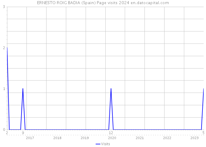 ERNESTO ROIG BADIA (Spain) Page visits 2024 