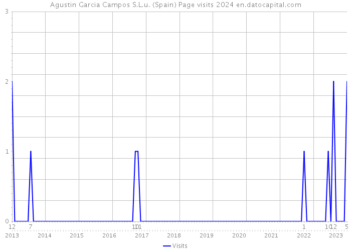 Agustin Garcia Campos S.L.u. (Spain) Page visits 2024 