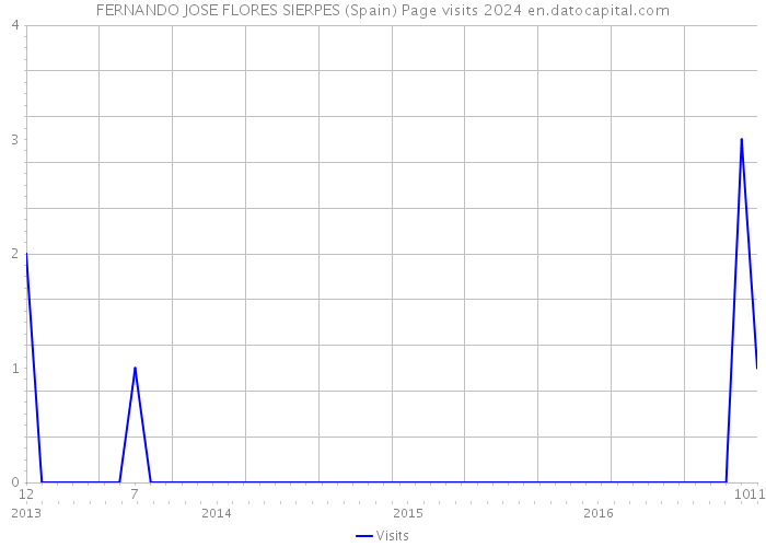 FERNANDO JOSE FLORES SIERPES (Spain) Page visits 2024 