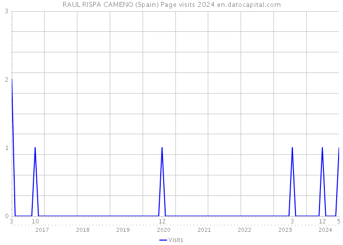 RAUL RISPA CAMENO (Spain) Page visits 2024 