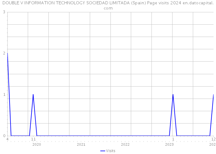 DOUBLE V INFORMATION TECHNOLOGY SOCIEDAD LIMITADA (Spain) Page visits 2024 