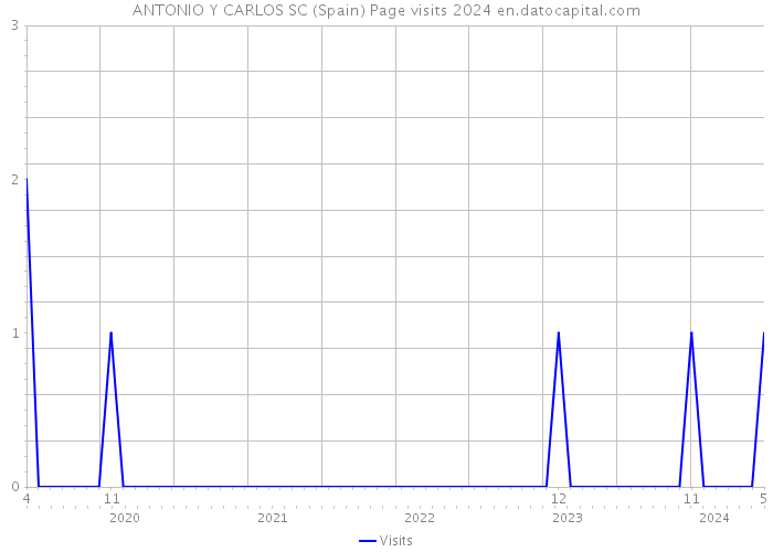 ANTONIO Y CARLOS SC (Spain) Page visits 2024 