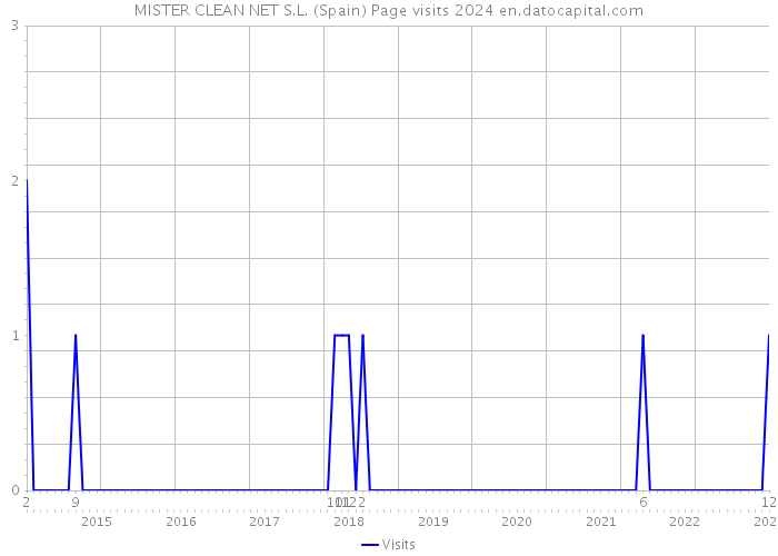 MISTER CLEAN NET S.L. (Spain) Page visits 2024 