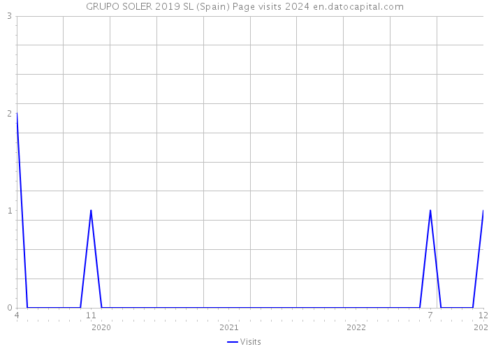 GRUPO SOLER 2019 SL (Spain) Page visits 2024 