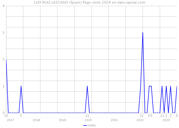 LUIS RUIZ LAZCANO (Spain) Page visits 2024 