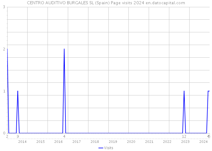 CENTRO AUDITIVO BURGALES SL (Spain) Page visits 2024 